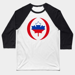 Russian Canadian Multinational Patriot Flag Series Baseball T-Shirt